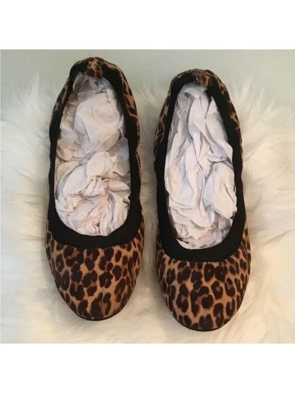 Dress Barn fabric upper Sheeba Woman’s size 7.5 animal cheetah print